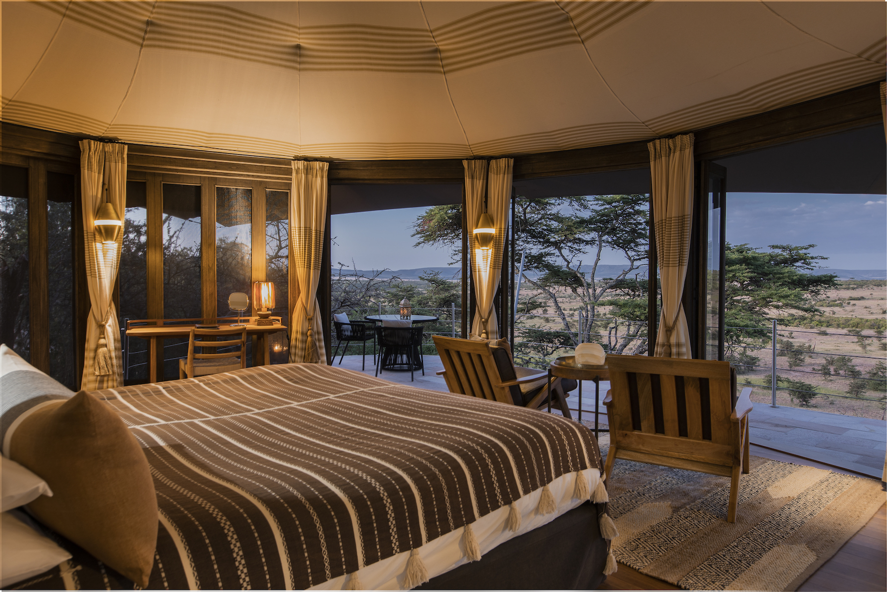 Simba private villa bedroom